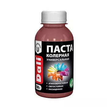 Колер паста Dali красно-коричневый 0,1 кг