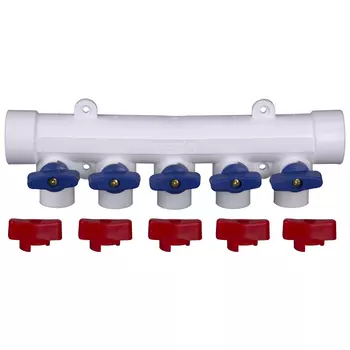 Коллектор полипропиленовый Tebo 32 мм х 5 выходов 20 мм (TRD0000026435)