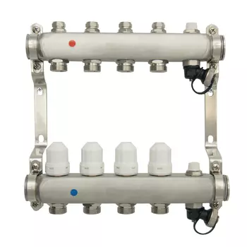 Коллекторная группа Ondo 1 ВР(г) х 4 выхода 3/4 НР(ш) ЕК х 1 ВР(г)