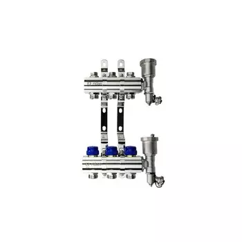 Коллекторная группа Ридан FHF-2R 1 ВР(г) х 2 выхода 3/4 НР(Ш) ЕК х 1 ВР(г)