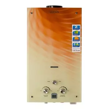 Колонка газовая Oasis Glass 20 BG проточная 20 кВт вертикальная