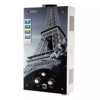 Колонка газовая Oasis Glass 20 EG проточная 20 кВт вертикальная