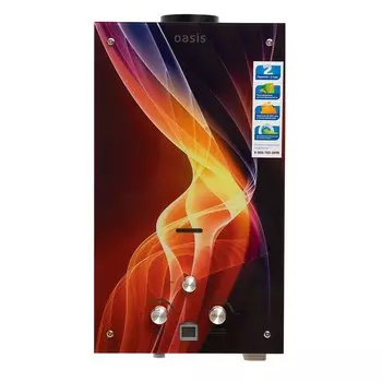Колонка газовая Oasis Glass 20 RG проточная 20 кВт вертикальная