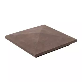 Колпак на столб 385х385 мм шоколад