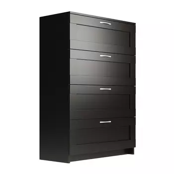 Комод Шведский Стандарт Сириус 412х782х1234 мм 4 ящика дуб венге