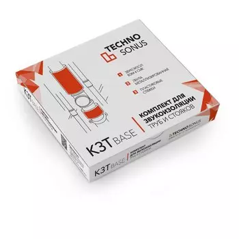 Комплект для звукоизоляции труб TechnoSonus Base