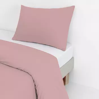 Комплект постельного белья 1,5-спальный сатин Lorikeet Solo пудровый без простыни