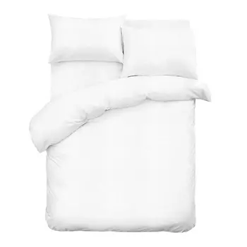 Комплект постельного белья 1,5-спальный сатин Lorikeet Solo белый с простыней 180х215 см
