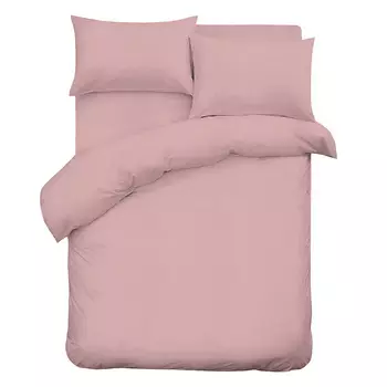 Комплект постельного белья 1,5-спальный сатин Lorikeet Solo пудровый с простыней 215х260 см