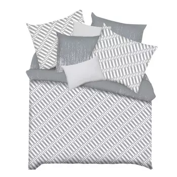 Комплект постельного белья 1,5-спальный бязь Melissa Main серый с простыней 150х215 см