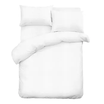 Комплект постельного белья Евро сатин Lorikeet Solo белый с простыней 260х260 см