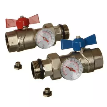 Комплект шаровых кранов для коллектора Terma 1" (89085)