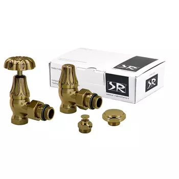 Комплект терморегулирующий угловой SR Rubinetterie Floral Old Style 1/2 для радиатора (K337-1500Z000)