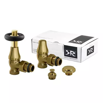 Комплект терморегулирующий угловой SR Rubinetterie Old Style 1/2 для радиатора (K367-1500Z000)
