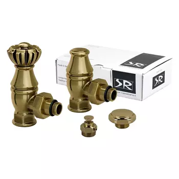 Комплект терморегулирующий угловой SR Rubinetterie Liberty 1/2х3/4 для радиатора (0320-2000Z000)