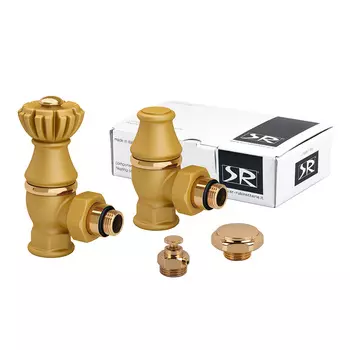 Комплект терморегулирующий угловой SR Rubinetterie Liberty 1/2х3/4 для радиатора (0320-2000V00R)
