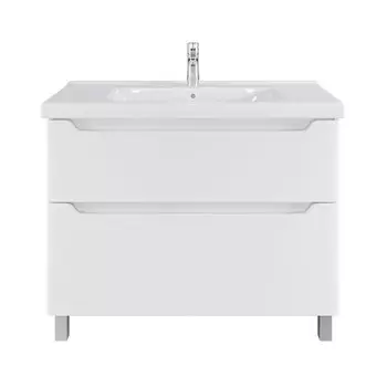 Комплект тумба с раковиной Sanstar Lanciano 100 см напольная белая (313.1-1.5.1.К)