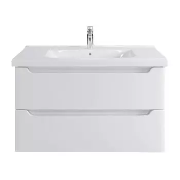 Комплект тумба с раковиной Sanstar Lanciano 100 см подвесная белая (314.1-1.5.1.К)