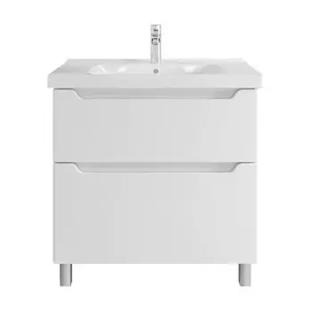 Комплект тумба с раковиной Sanstar Lanciano 80 см напольная белая (304.1-1.5.1.К)