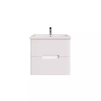 Комплект тумба с раковиной Sanstar Ориана 50 см подвесная белая (369.1-1.4.1.ККОМ)