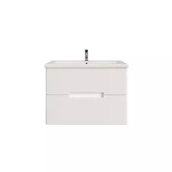 Комплект тумба с раковиной Sanstar Ориана 80 см подвесная белая (287.1-1.4.1.ККОМ)