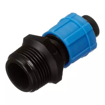 Коннектор 3/4 для капельной трубки 16 мм Профитт пластиковый (1681490)