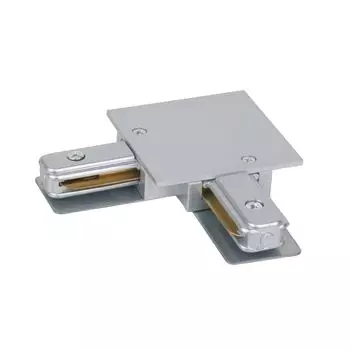 Коннектор для однофазного шинопровода L-образный Elektrostandard Track Rail SL Recessed серебро (a050164)