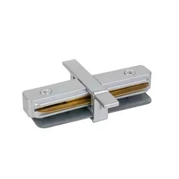 Коннектор для однофазного шинопровода прямой Elektrostandard Track Rail SL Recessed серебро (a050162)