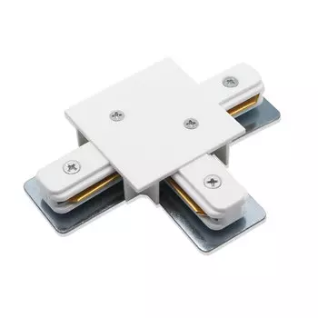 Коннектор для однофазного шинопровода Т-образный Arte Lamp Track белый (A140133)