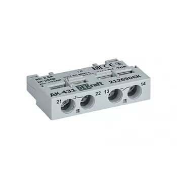 Контакт дополнительный NO+NC Dekraft ДК-431 (21269DEK) для ВА-431