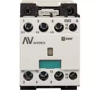 Контактор Averes КМЭ (ctr-s-22-01-400-av) 400 В 22 А тип АС 3P малогабаритный
