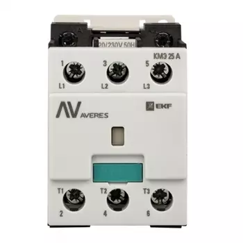 Контактор Averes КМЭ (ctr-s-25-00-400-av) 400 В 25 А тип АС 3P малогабаритный