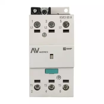 Контактор Averes КМЭ (ctr-s-60-00-230-av) 230 В 60 А тип АС 3P малогабаритный
