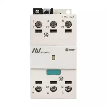 Контактор Averes КМЭ (ctr-s-70-00-400-av) 400 В 65 А тип АС 3P малогабаритный