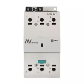 Контактор Averes КМЭ (ctr-s-80-00-400-av) 400 В 90 А тип АС 3P малогабаритный