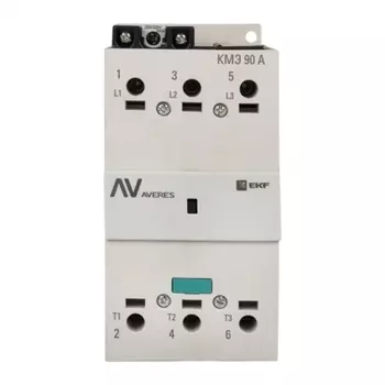 Контактор Averes КМЭ (ctr-s-90-00-400-av) 400 В 90 А тип АС 3P малогабаритный