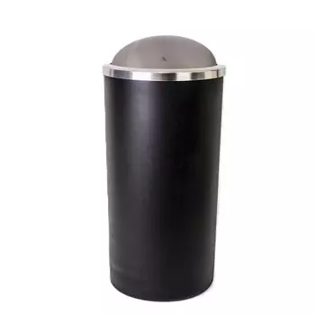 Контейнер для мусора Primanova Lenox с вращающейся крышкой 35 л пластик черный