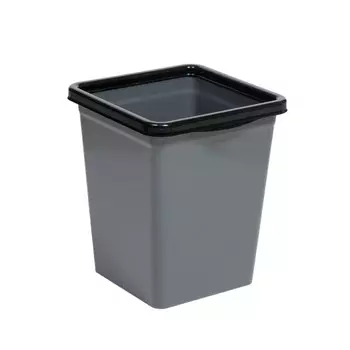 Контейнер для мусора Violet Tandem 14 л пластик серый