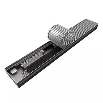 Конвектор внутрипольный КЗТО Бриз В с 2 теплообменниками 1700х264х84 мм боковое подключение