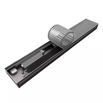 Конвектор внутрипольный КЗТО Бриз В с 2 теплообменниками 1000х264х84 мм боковое подключение