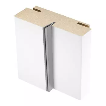 Коробка дверная телескопическая Ставерн 02-1 80х35х2070 мм ПВХ дуб шале белый с петлями (2,5 шт.)