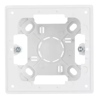 Коробка монтажная Simon 24 Harmonie одноместная накладная белая (2400751-030)