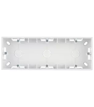 Коробка монтажная Simon 15 трехместная накладная алюминий (1590753-033)