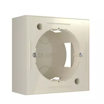 Коробка монтажная Werkel Ретро одноместная накладная слоновая кость (a053526)