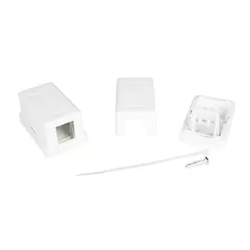 Коробка розеточная для модулей Keystone DKC RJ45 1 гнездо (RNW1WH)