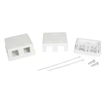 Коробка розеточная для модулей Keystone DKC RJ45 2 гнезда (RNW2WH)