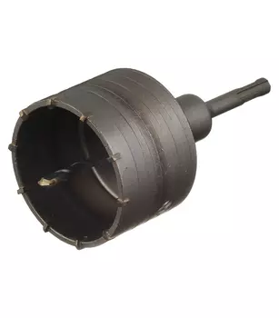 Коронка твердосплавная Практика (035-189) по бетону d82 мм с переходником