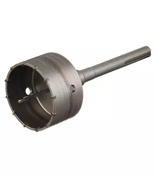 Коронка твердосплавная Практика (038-852) по бетону d100 мм с переходником