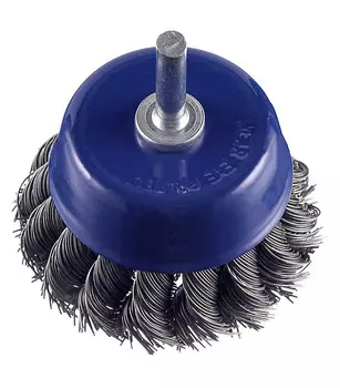 Корщетка для дрели Практика (032-560) витая жесткая чашеобразная d75 мм