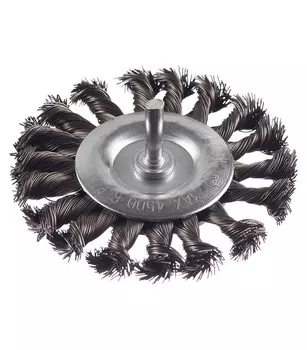 Корщетка для дрели Практика (242-885) витая жесткая радиальная d100 мм